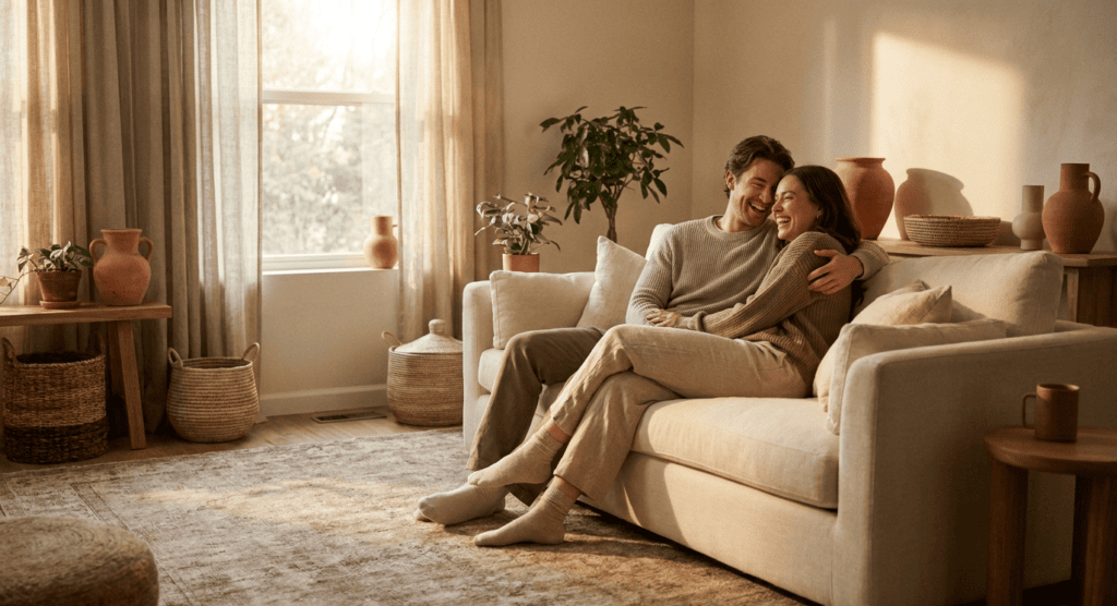 pareja ilusionada por tener hijos